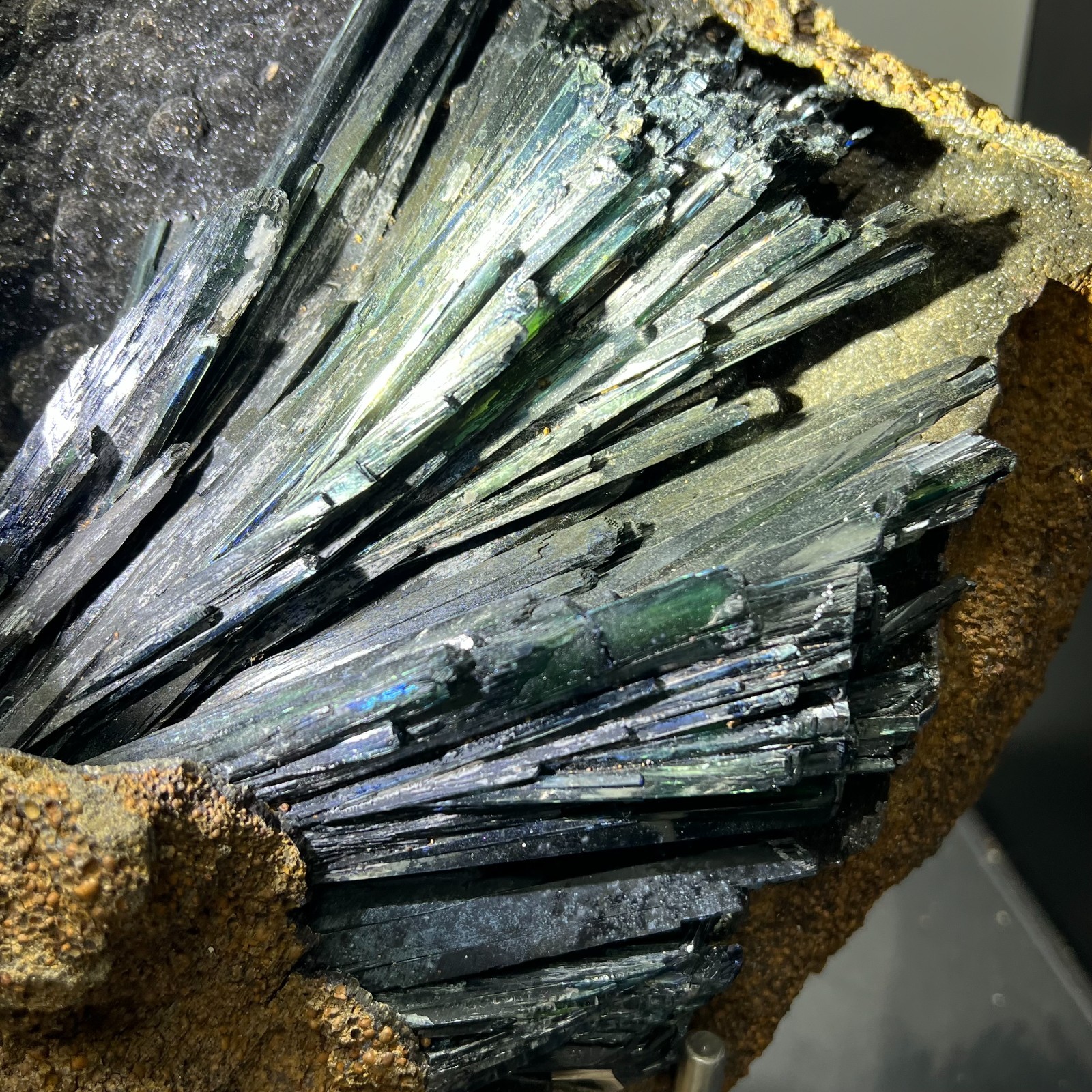 12.78lb Natural Vivianite Rough Quartz Crystal Blue Iron Ore Cluster Specimen