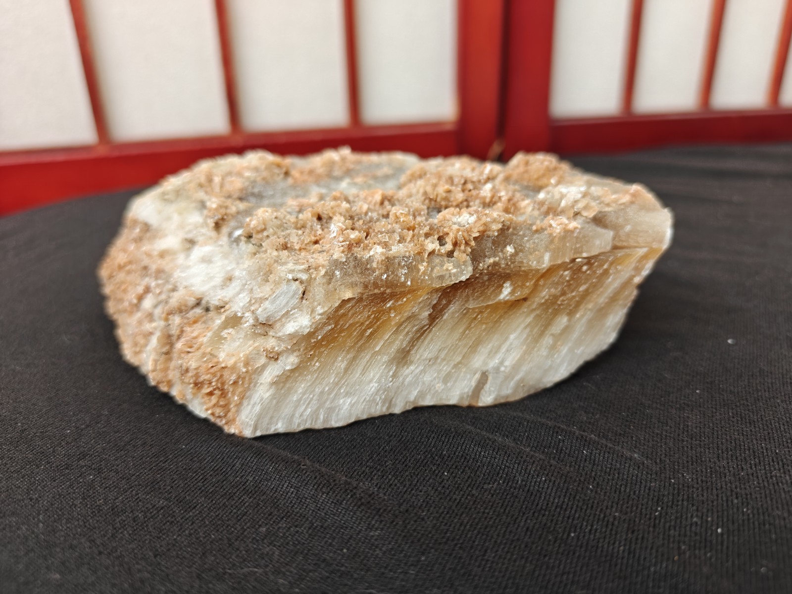 Natural Satin Spar Gypsum “Selenite” Rough Crystal Specimen 1 lb 4.7 oz Raw Mine