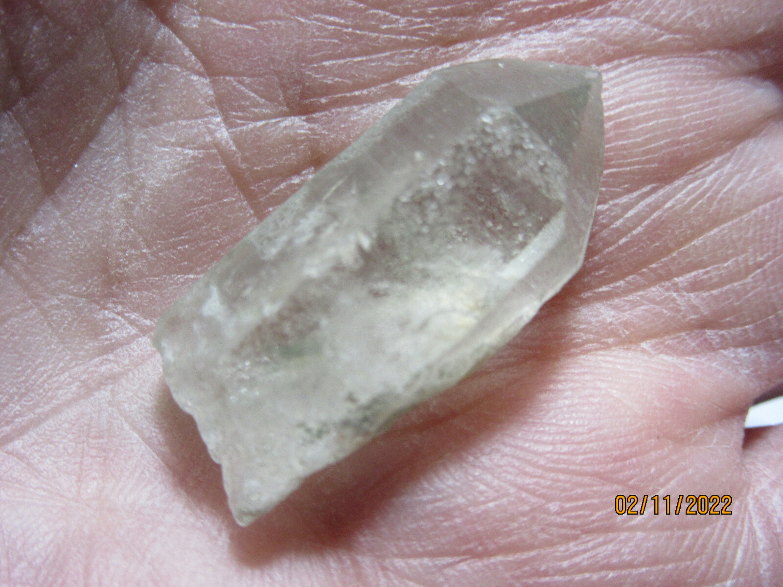 Green Chlorite Quartz Crystal Point Healer 1 3/16 Inch Collectible Reiki GCH-2