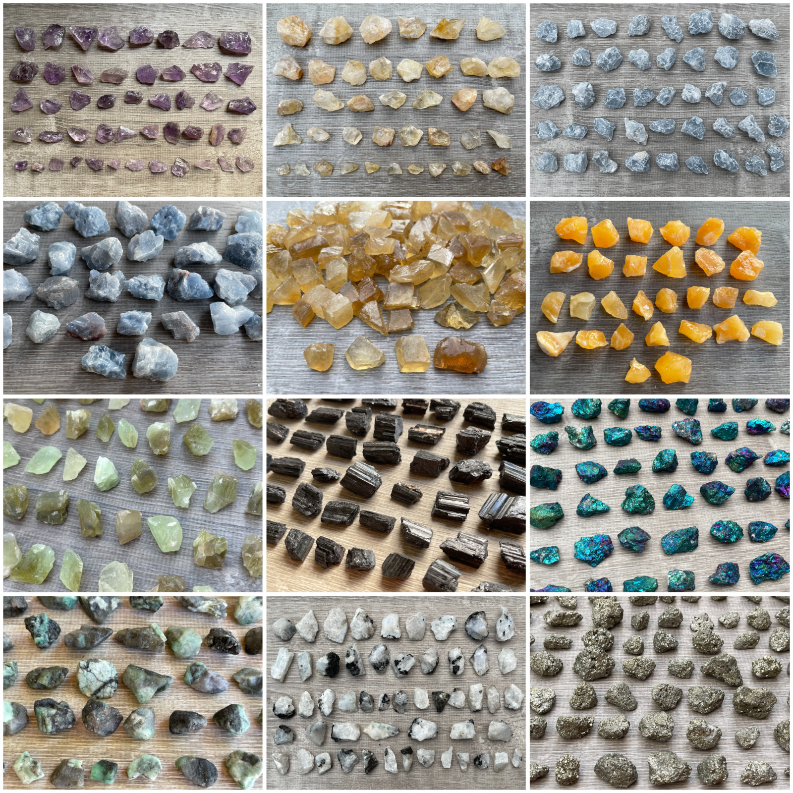 Wholesale Small Natural Rough Stones, GENUINE Raw Crystals, Choose Gemstone Type