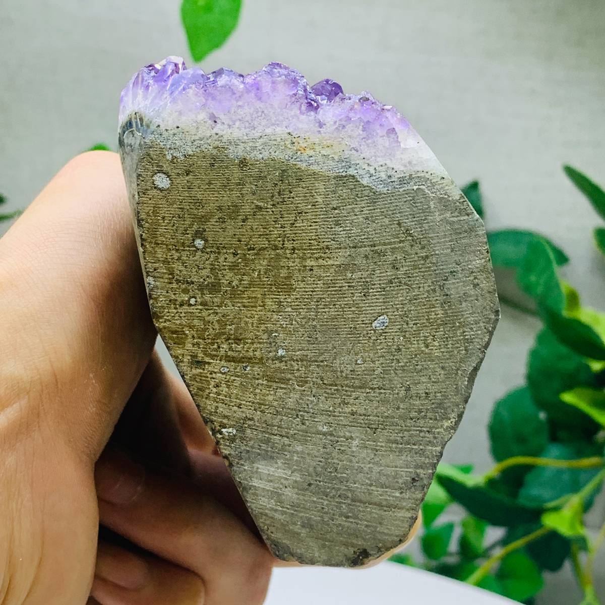 633g Natural Amethyst Geode Mineral Specimen Crystal Quartz Energy Decoration
