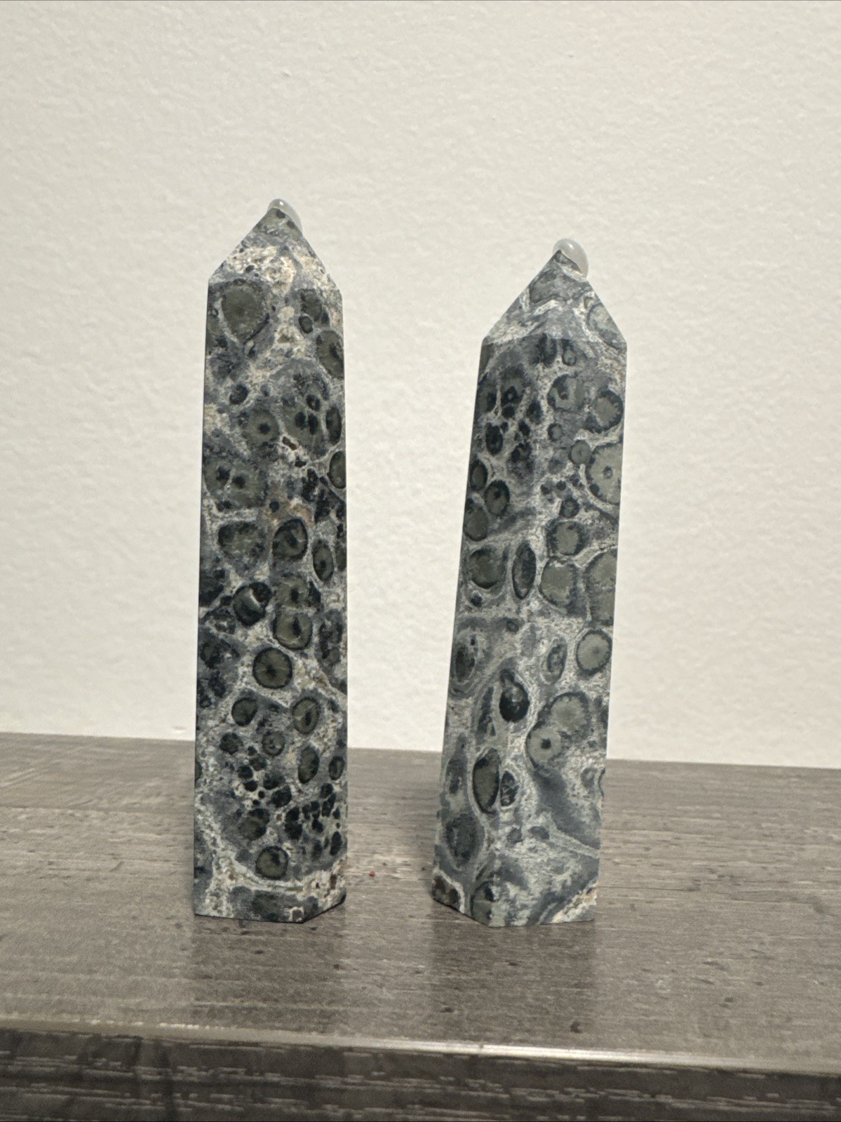 Kambaba Jasper Crystal Tower Set 128 Grams 3.5 & 3.75”