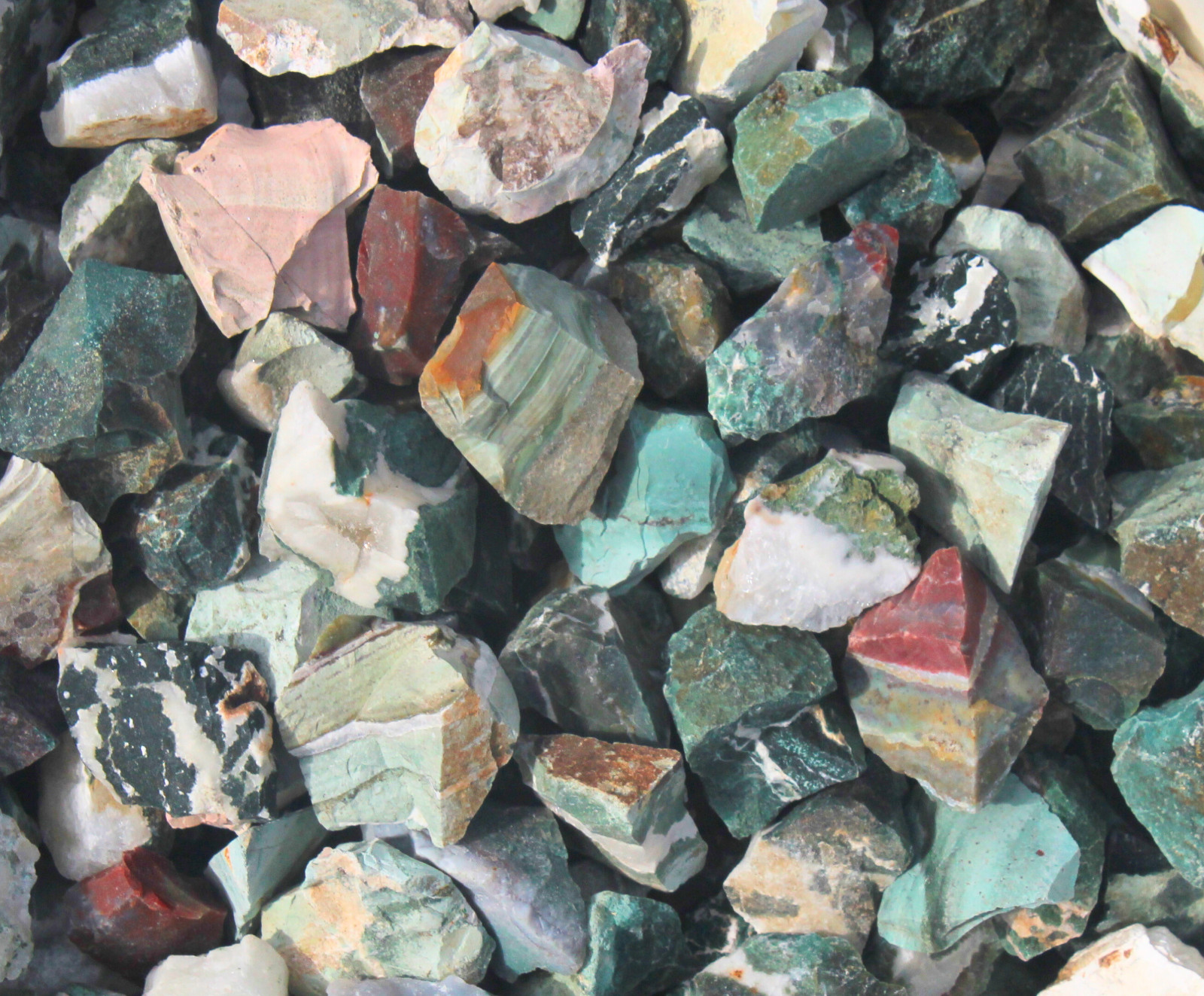 Indian Turquoise – Rough Rocks for Tumbling – Bulk Wholesale Options