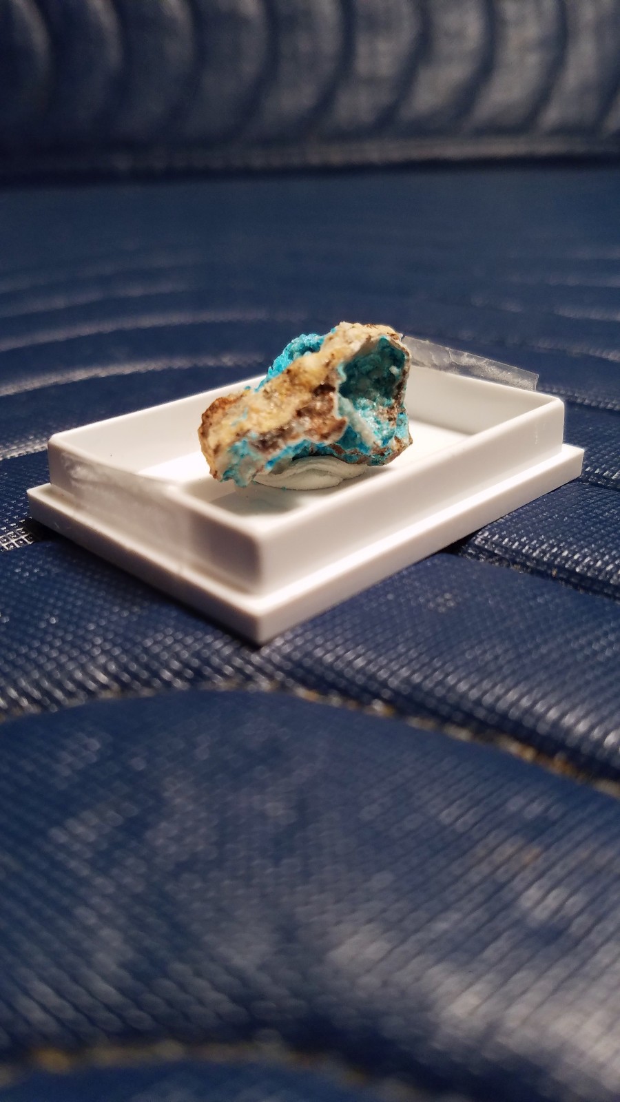 SiG: Blue-Green Greenish-Blue Serpierite Crystals Clusters on Matrix from Greece