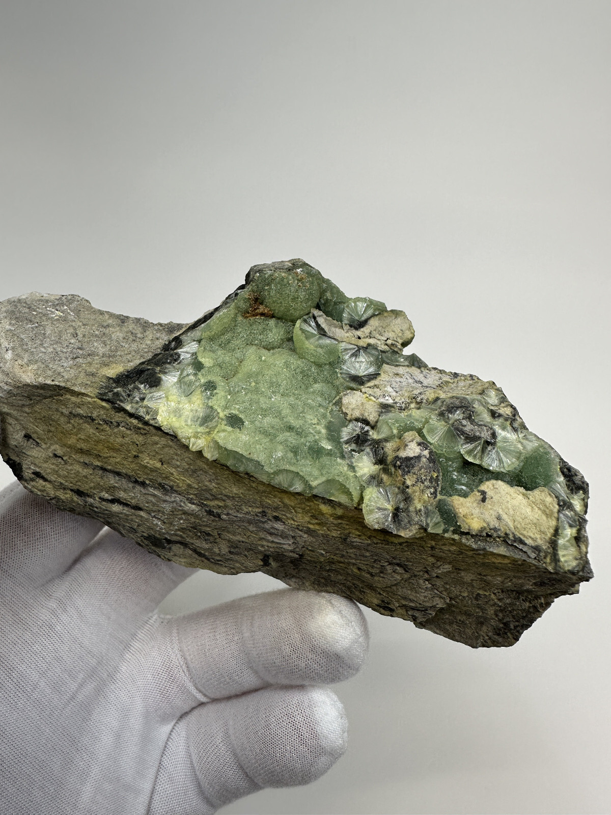 Beautiful RARE GREEN / BLACK Wavellite Specimen from Arkansas