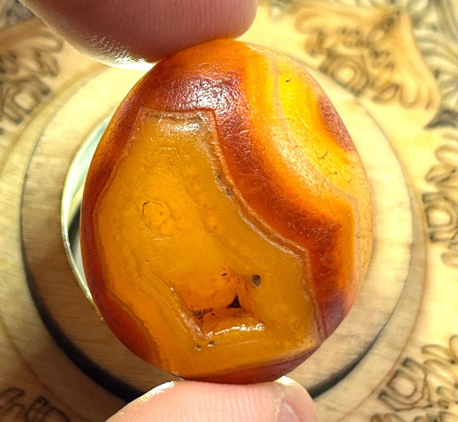 25g Bonsai Suiseki-Natural Gobi Agate Eyes Stone-Rare Stunning Viewing 5-20