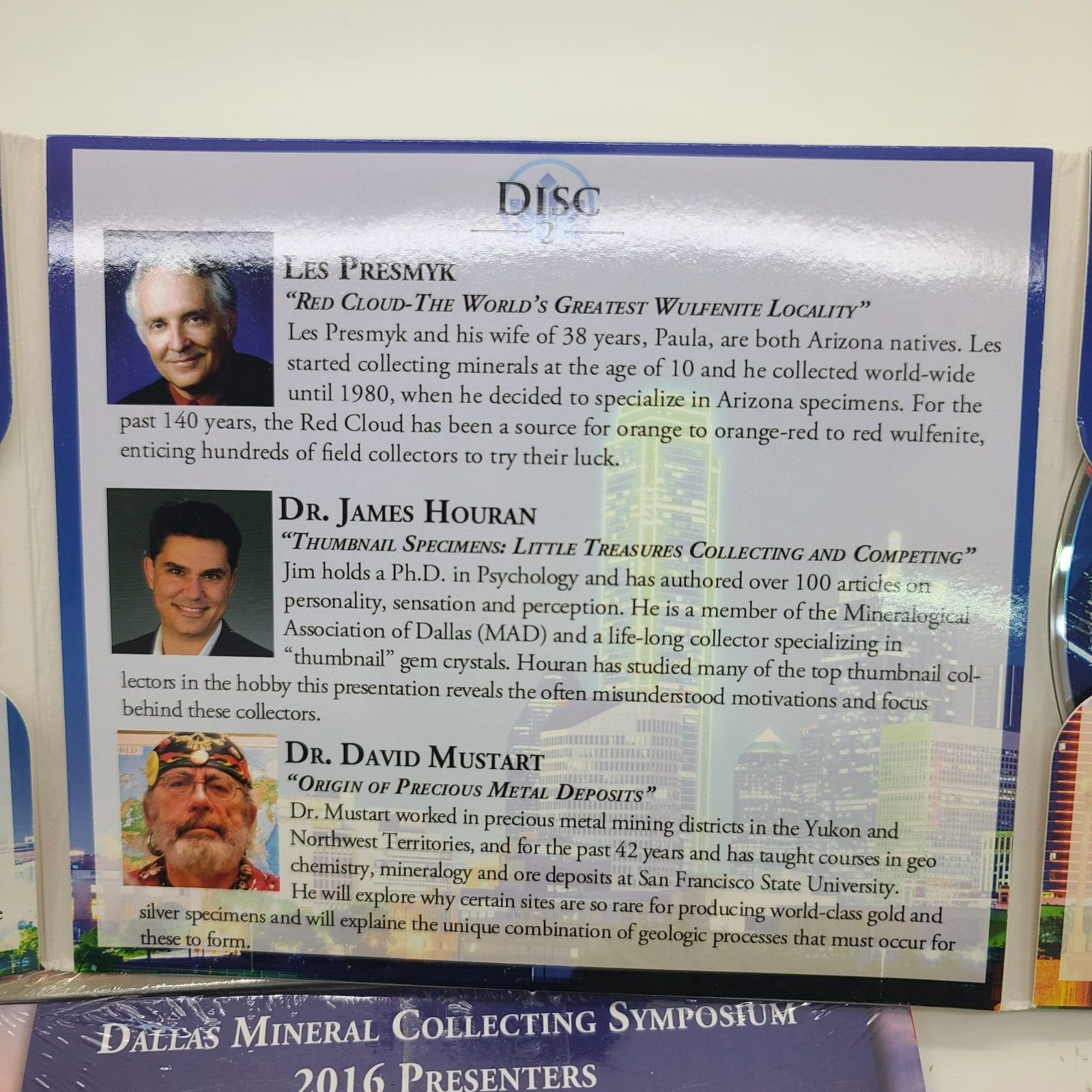 MINERALOGICAL RECORD DVD LOT Dallas Mineral Collecting Symposium 2014 2015 2016