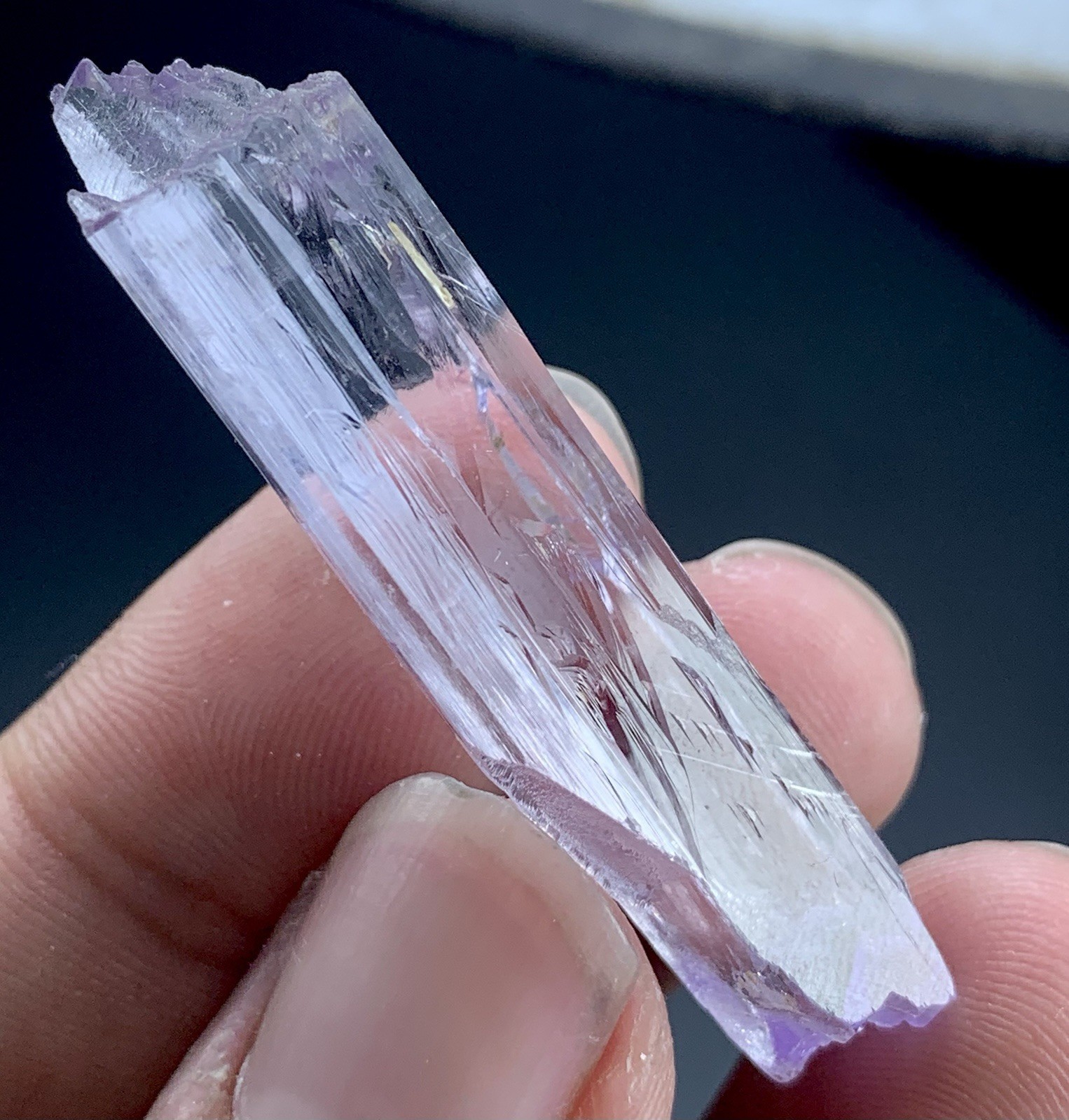 60 Cts Top Quality Kunzite Crystal From Afghanistan 50x10x12 mm