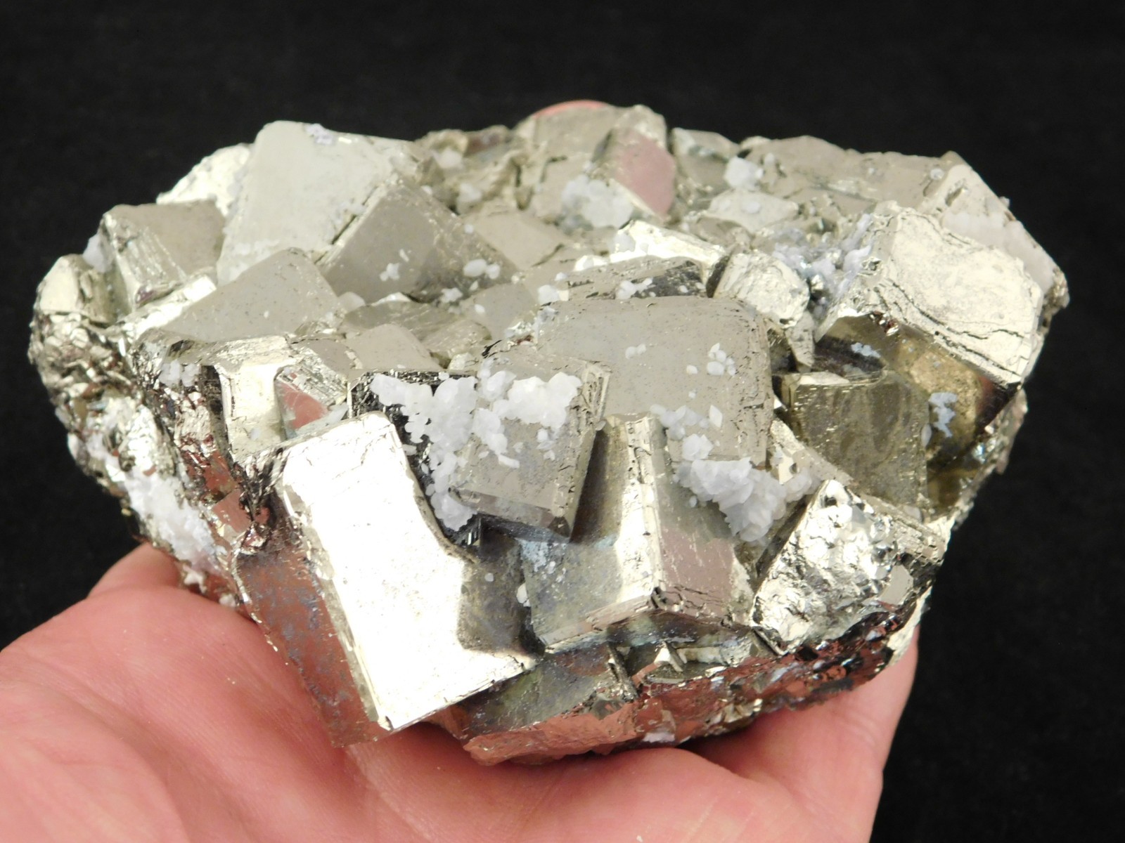 Big! Nice and 100% Natural Pyrite CUBE Cluster Huanzala Mine Peru 764gr