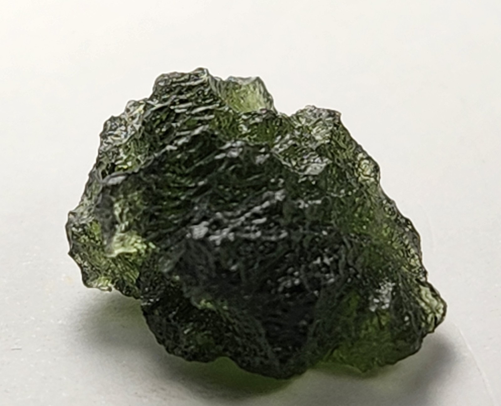 Top A++ 2.64g Gem Green Moldavite Crystal Chlum Czech Republic Minerals Crystals