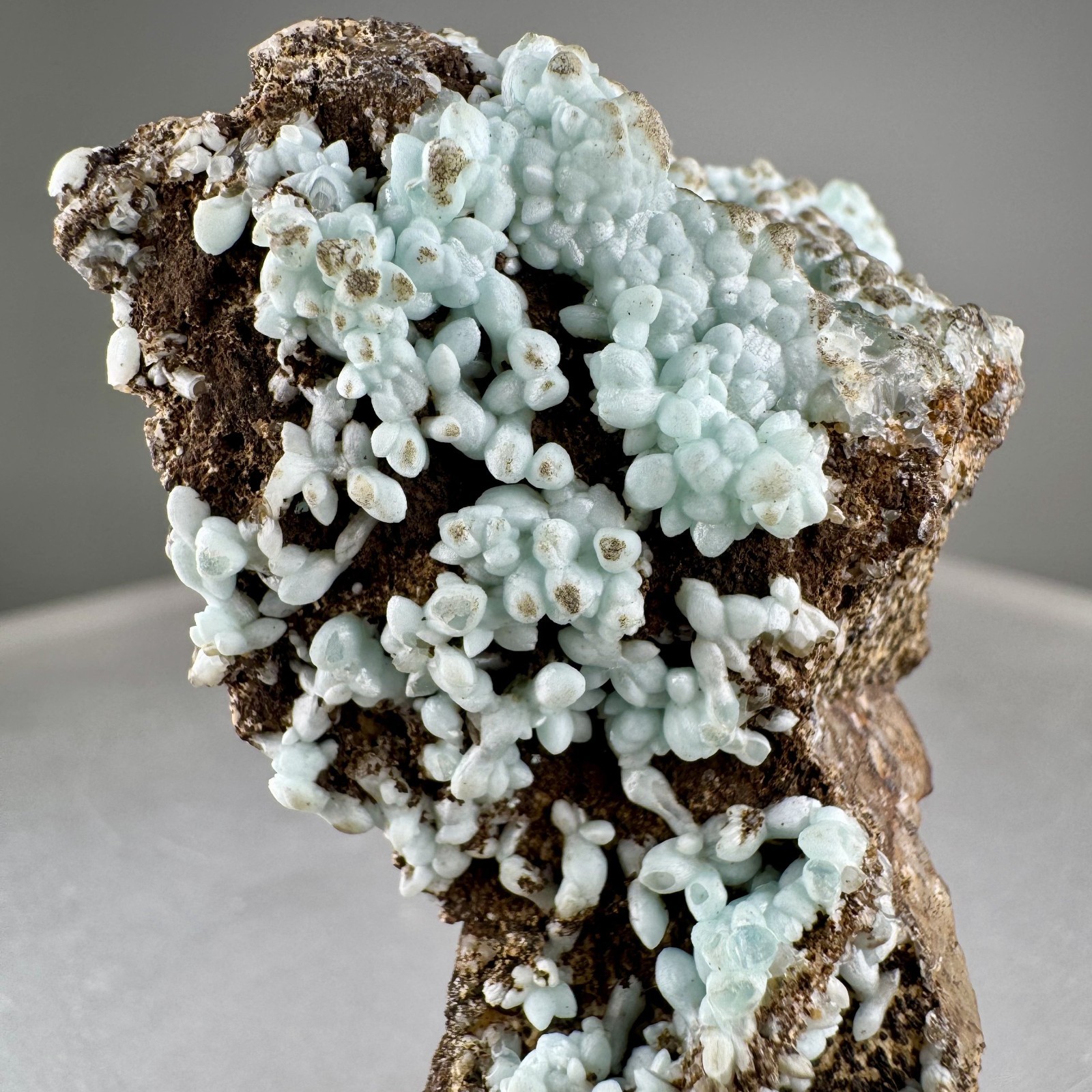 Nice Blue Smithsonite: Kelly Mine, Magdalena, Socorro Co., New Mexico- Classic!