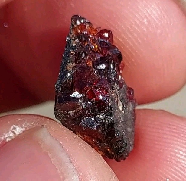 ULTRA RARE GEM RHODOCHROSITE ON MATRIX N’Chwaning I Mine, KMF, South Africa