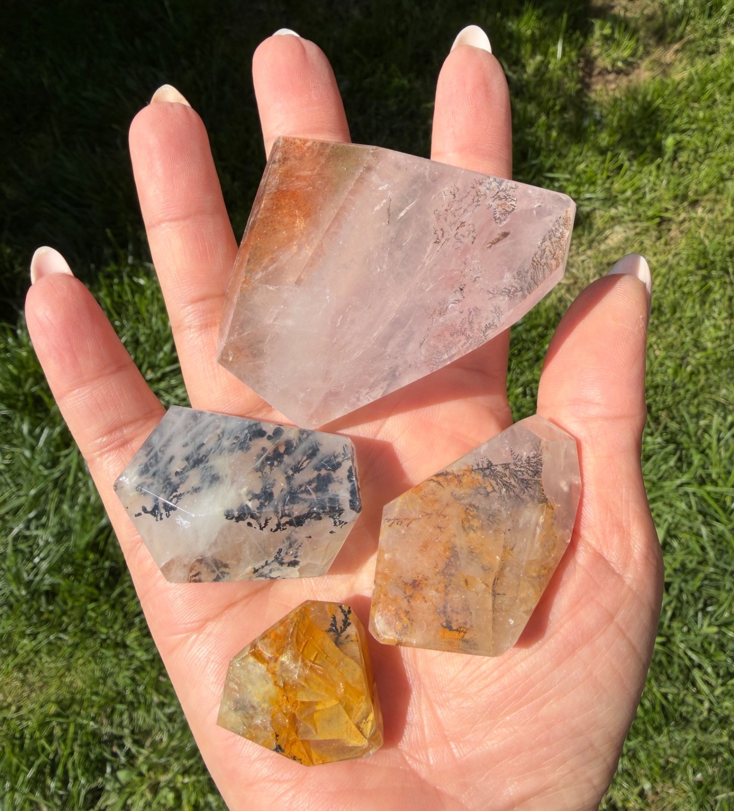 Wholesale Lot 1 lb Natural Dendritic Quartz Crystal Freeform 5-10 Pcs