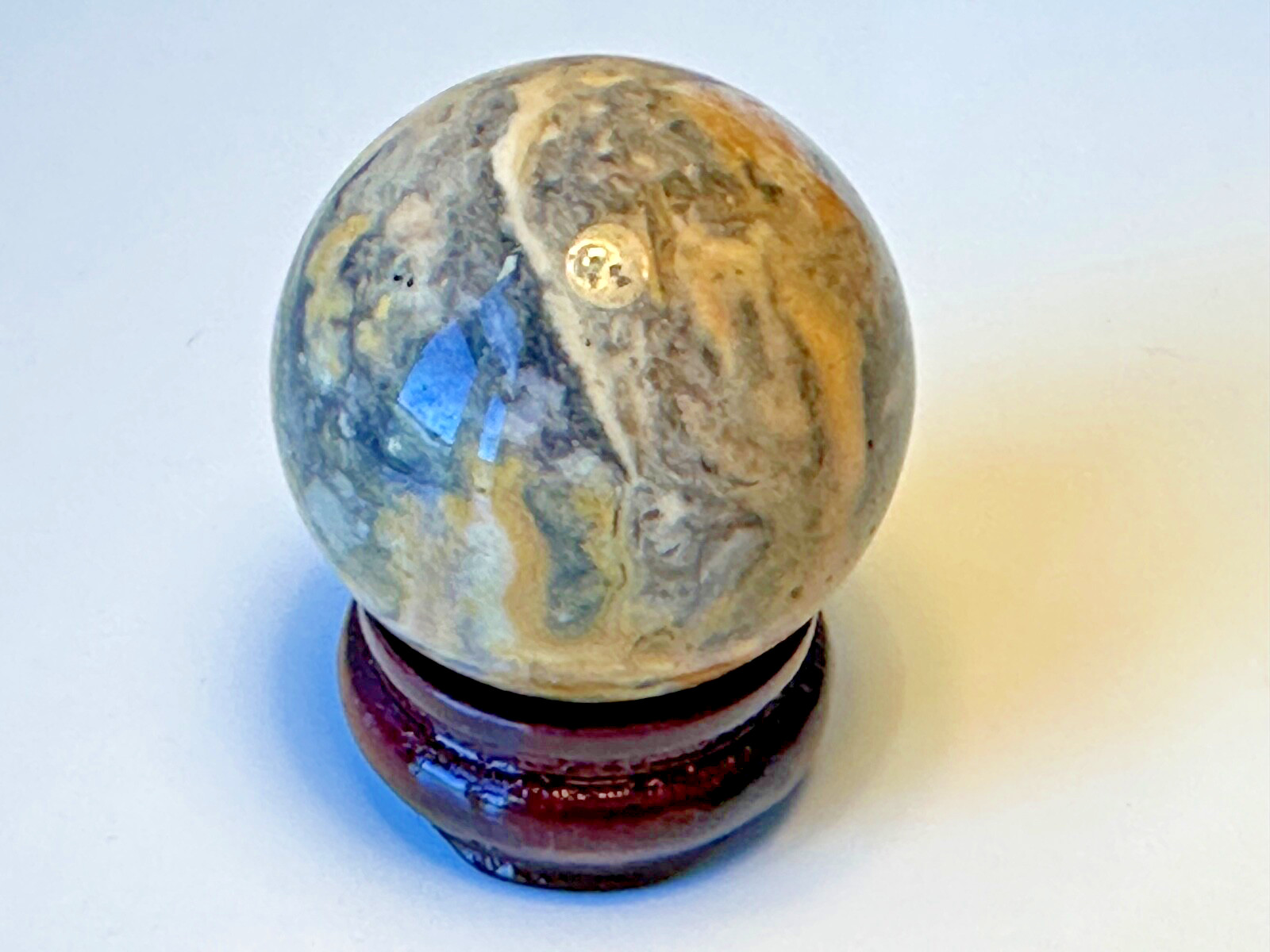 Crazy Lace Agate Sphere Marble Natural Gemstone from KALIFANO