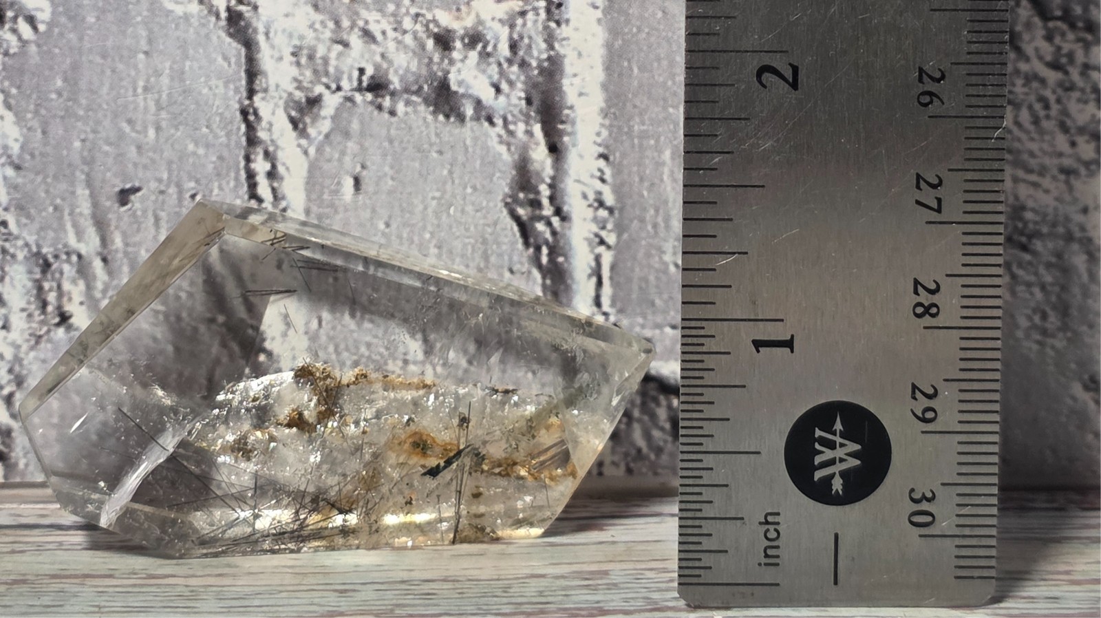 3 Piece Natural Quartz Crystal Specimen Lot Rutile Included Quartz Cluster
