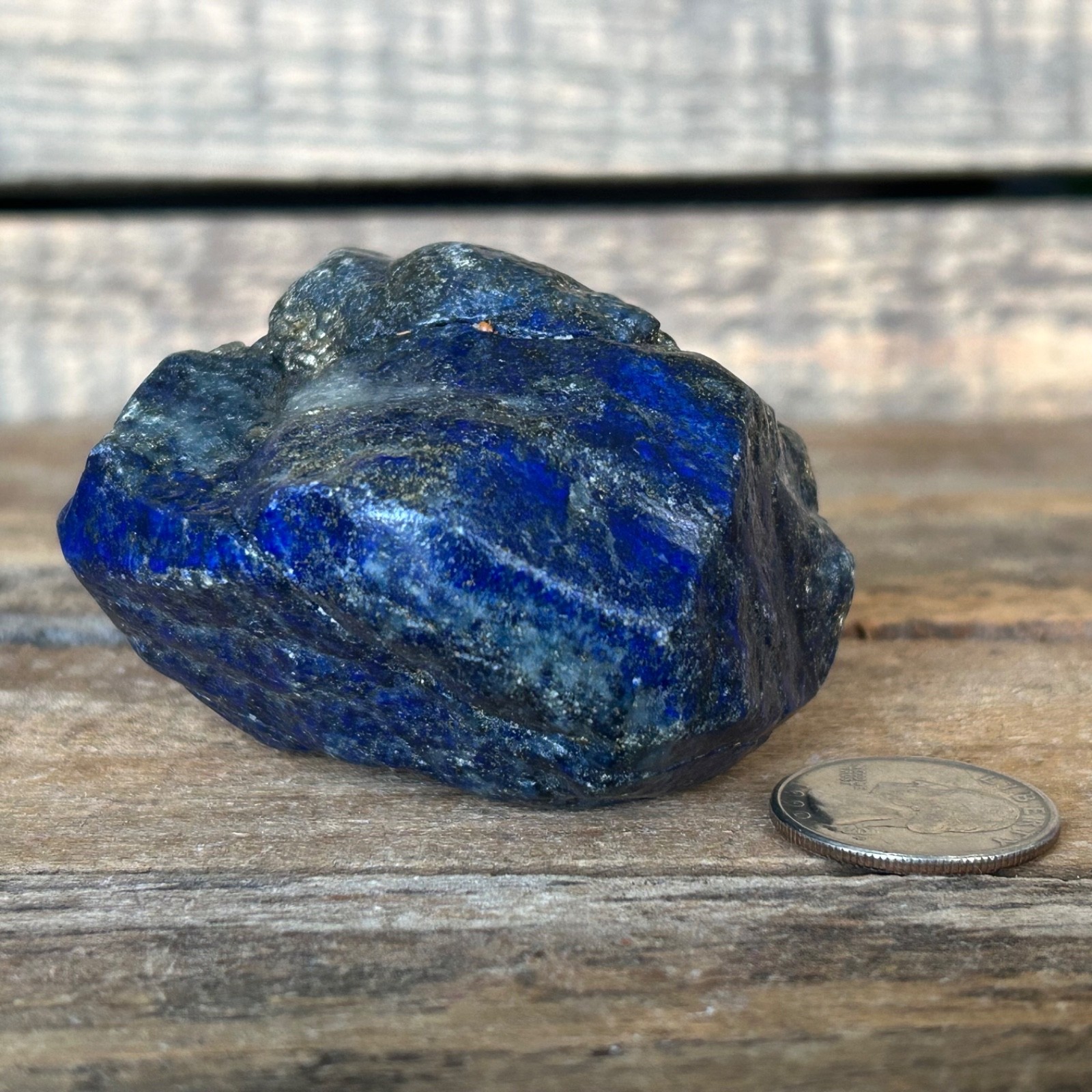 Lapis Lazuli Palm Stone Natural Blue Crystal 2.5 Inch Polished Freeform