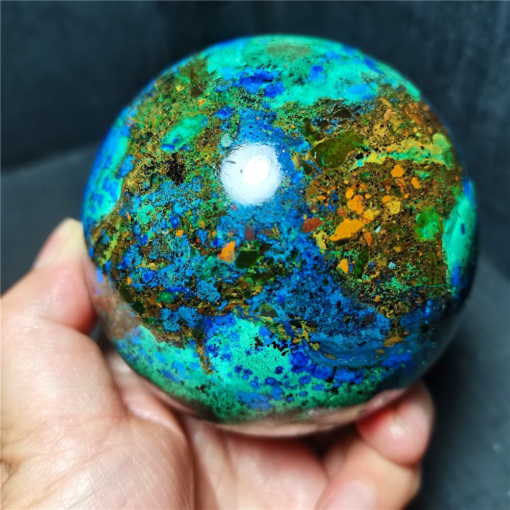 Rare 732.8G Natural Blue Copper Ore Phoenix Stone Agate Symbiotic Healing A49
