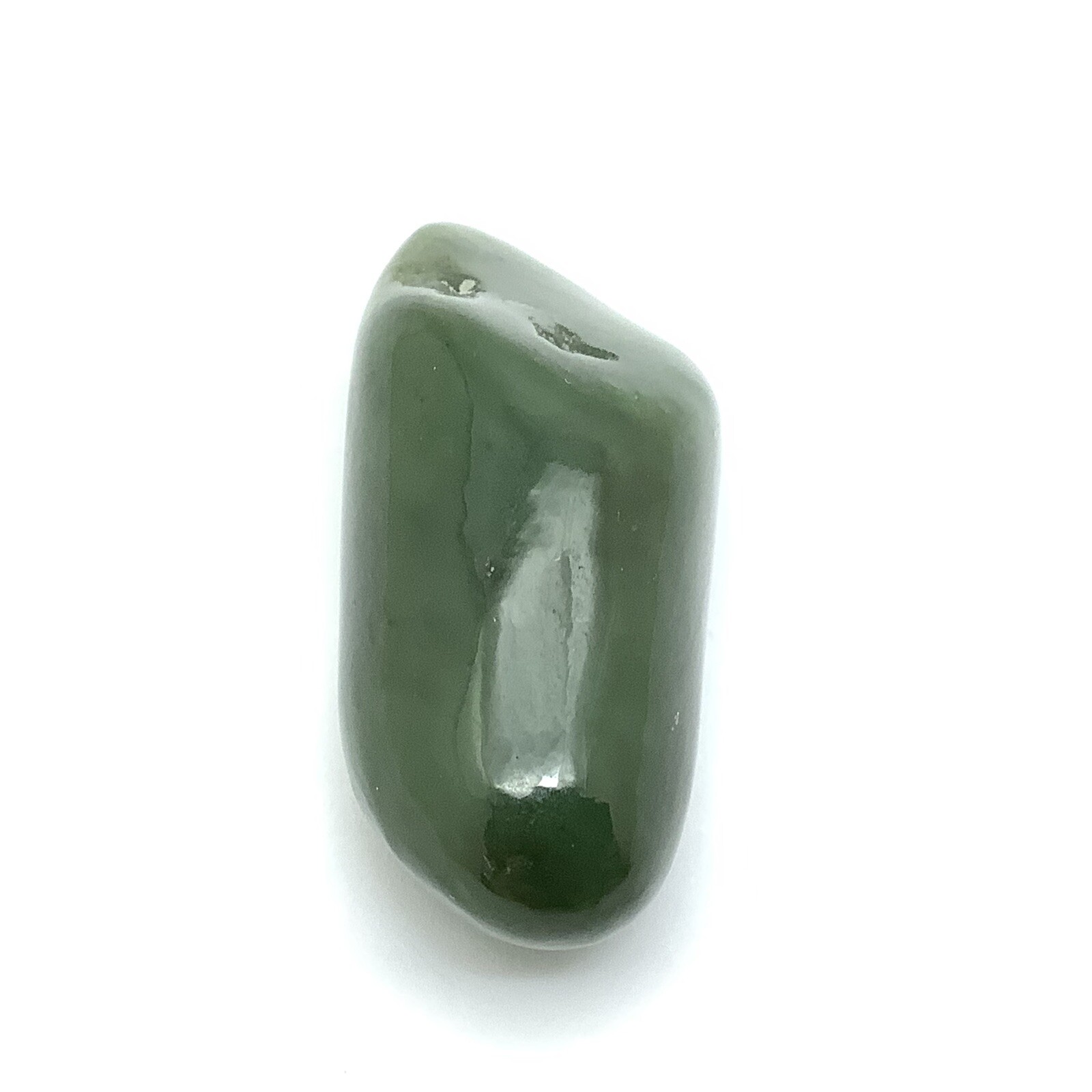 Siberian Jade Pebble Primo Green Polish Nephrite Jade Stone Specimen Siberia 23g