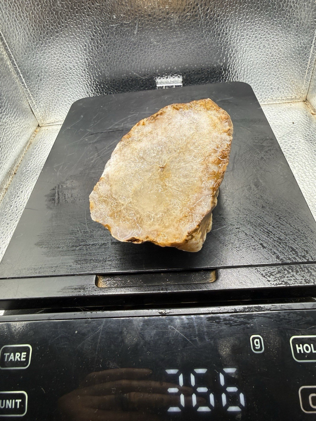 Ancient Fossilized Indiana Purple Lilac Banded Clear Quartz Agate 1,830 Carats
