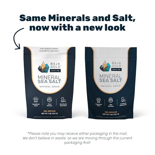 Baja Gold Mineral Sea Salt – Recommended by Gary Brecka – Assorted Sizes