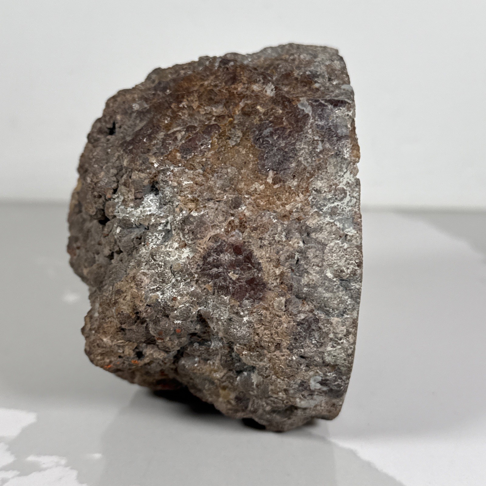 Raw/POLISHED/DOUBLE “ Half Egg” Shaped Brown And White ~Very Unique*