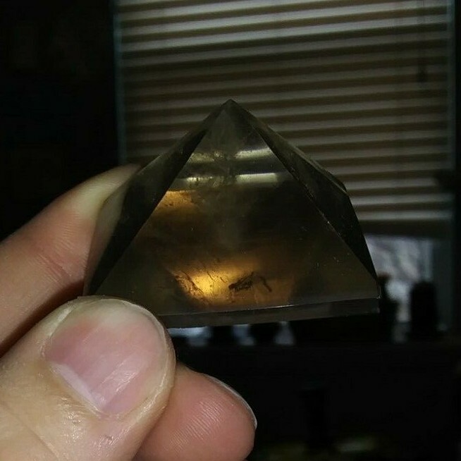 1 Polished Smoky Quartz Pyramid 1-1/2″ – 1-8/9″ Very Good – A Grade Madagascar