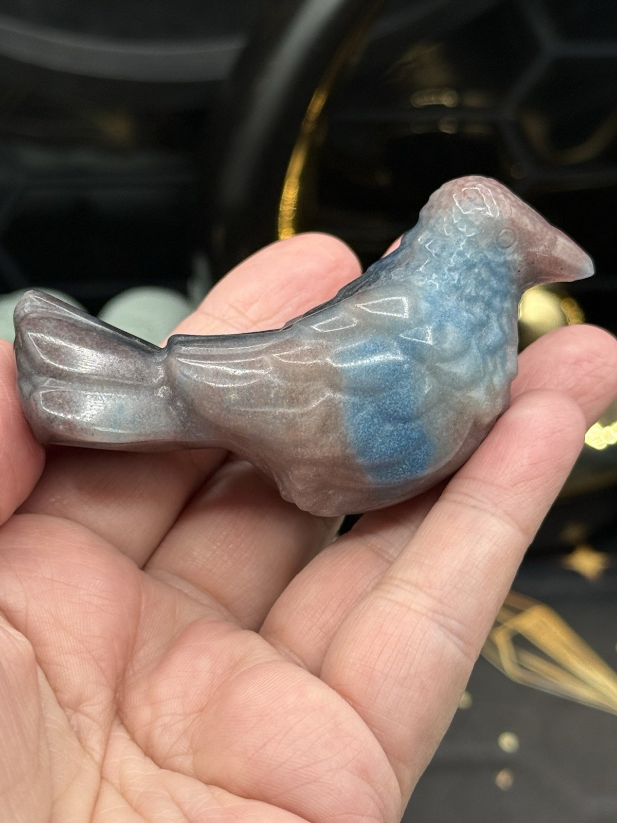 Natural Lapis Lazuli Trolleite Red Jasper carved Birds You choose Free shipping
