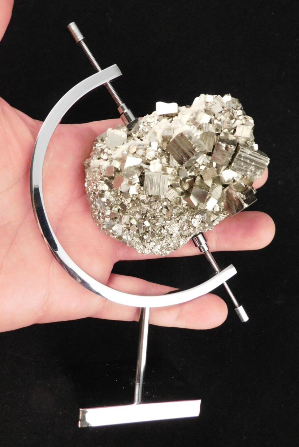 CALIPER Display Stand Large Sized Chrome / Silver Adjustable