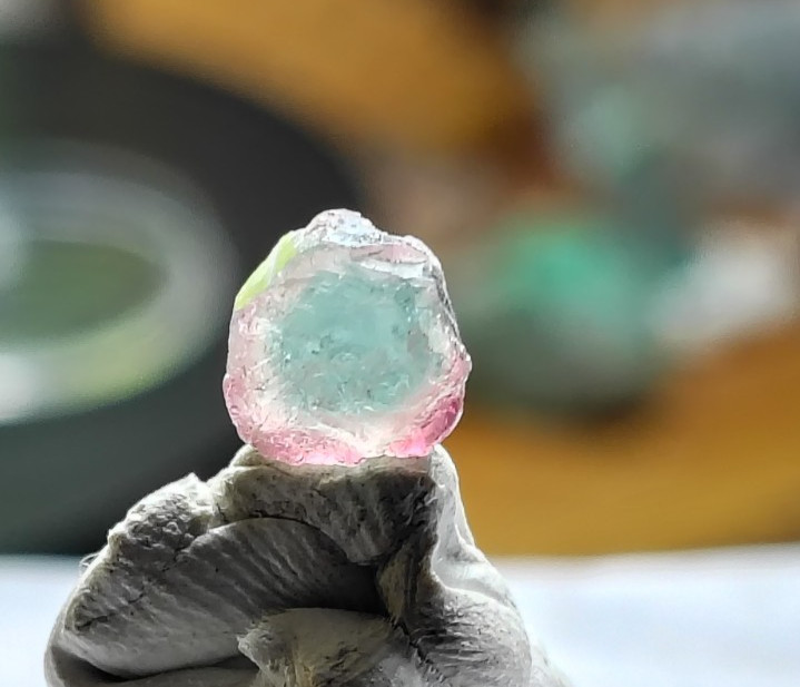 Paraiba Copper Bearing Tourmaline BLUE PINK 💙 Batalha MINE Brazil FACET GRADE