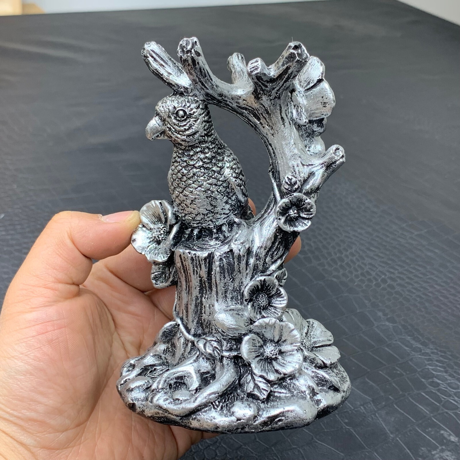 Bird Sphere Resin Holder Stand Base Crystal Ball showing stand C114
