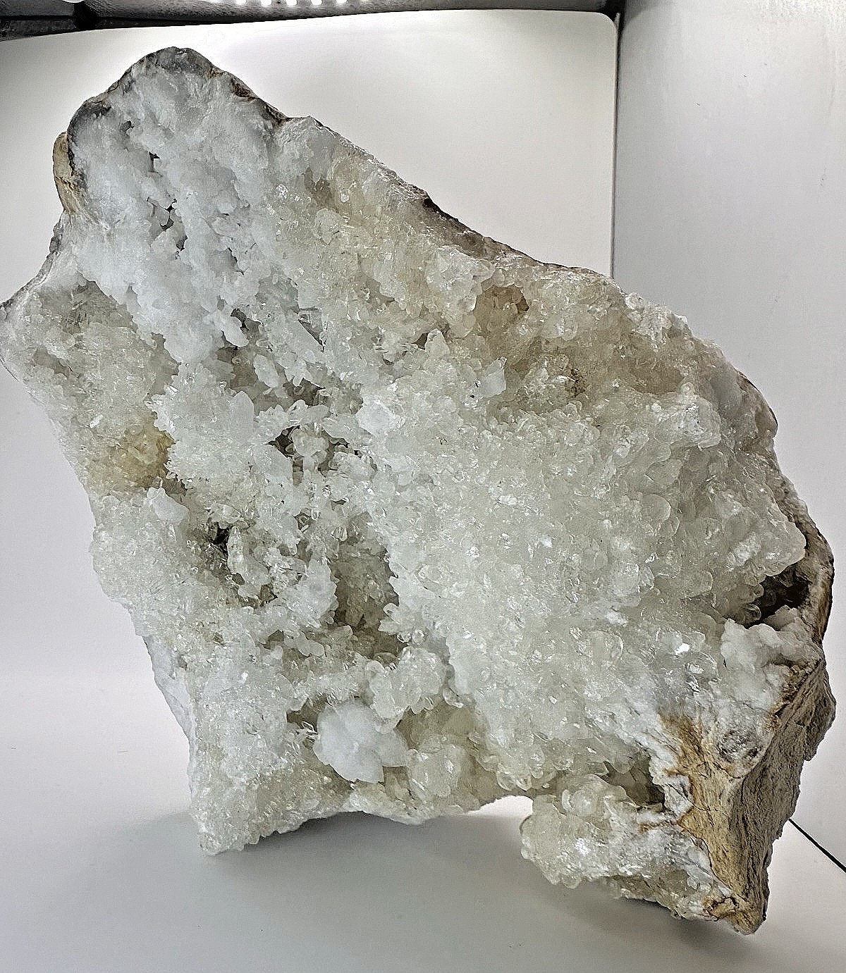 Large 5lb Quartz Geode Cluster Self-Standing Natural Crystal Display Specimen