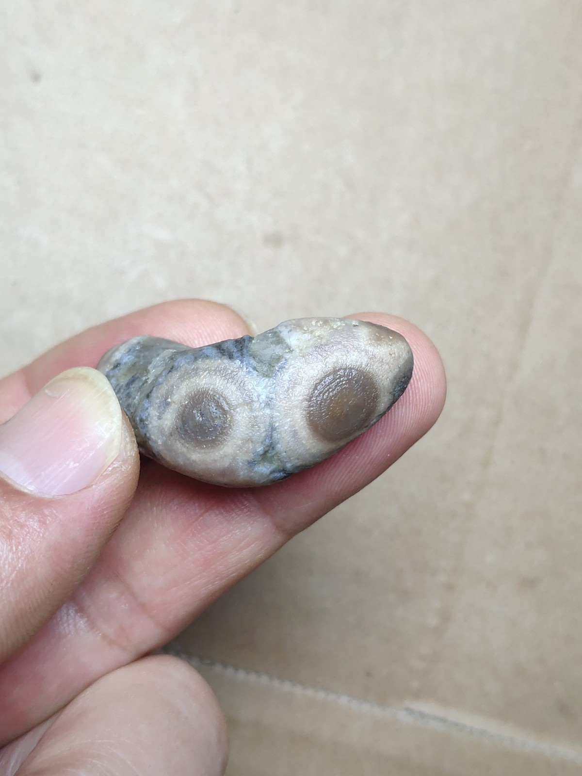 36mm Natural Gobi Agate eye agate stone collection Landscape stone