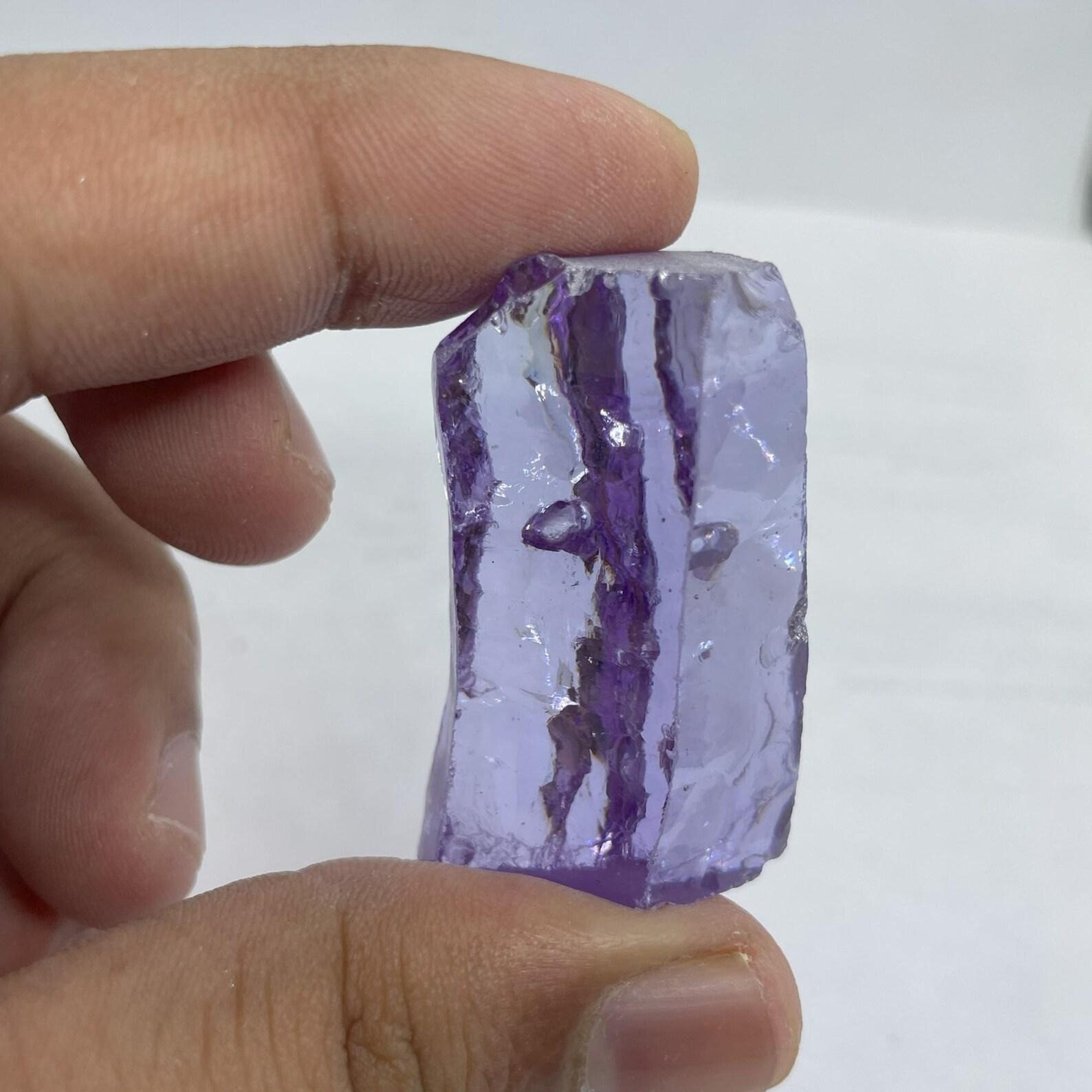 Natural Uncut Purple Zircon Stone 400–450 Carat | Energy Clarity Healing Crystal