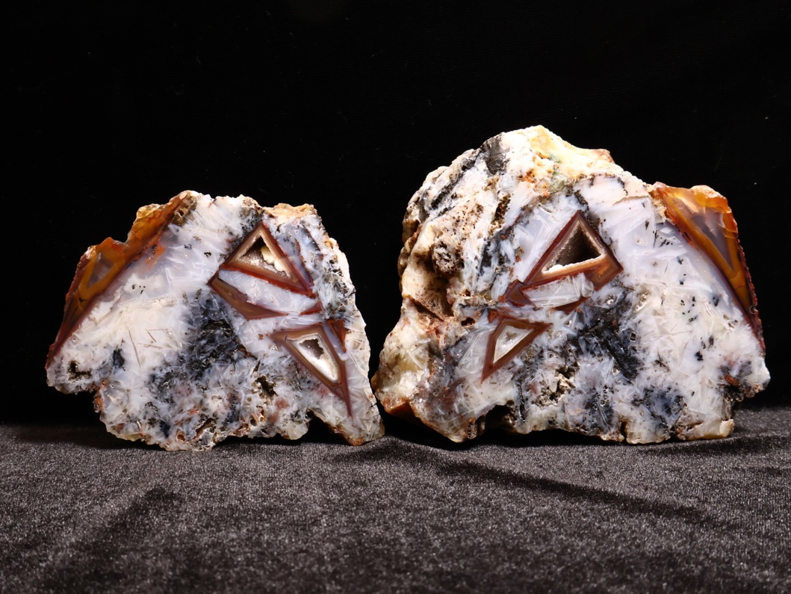Geometry in Turkish Stick Agate, Ankara, Turkey