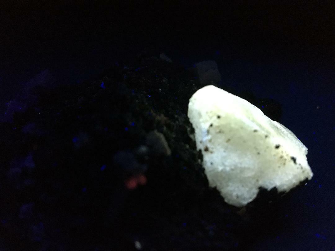 KB: SW FL BRIGHT WHITE & YELLOW/WHITE XL SCHEELITE FROM INNER MONGOLIA, CHINA