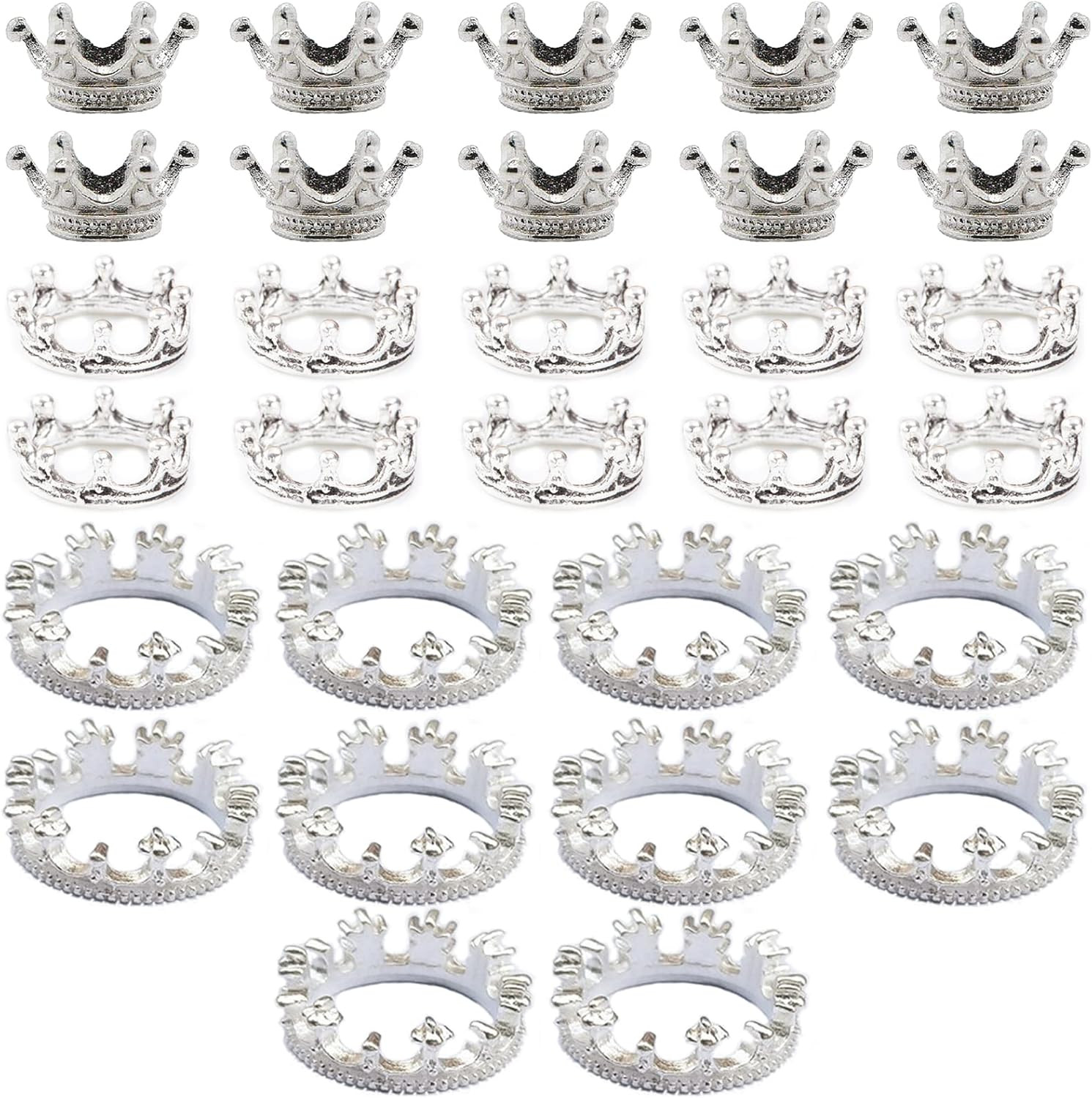30Pcs Metal Crystal Sphere Display Stand, Mini Crystal Ball Stand for Sphere, Cr