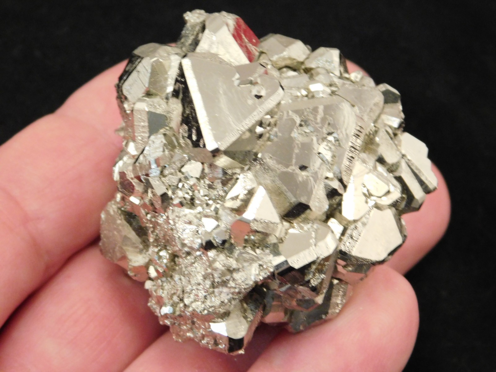 PYRAMID Shaped Crystals! Tetrahedron PYRITE Crystal Cluster Peru 174gr