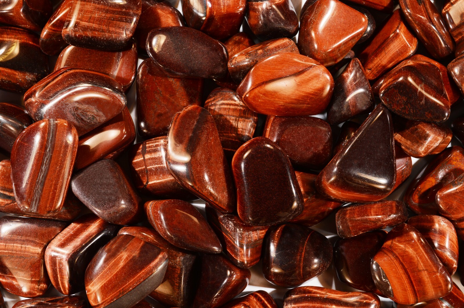 Red Tigers Eye 1 1/4″ Tumbled Polished Sacral Chakra Healing Reiki Crystal Gems