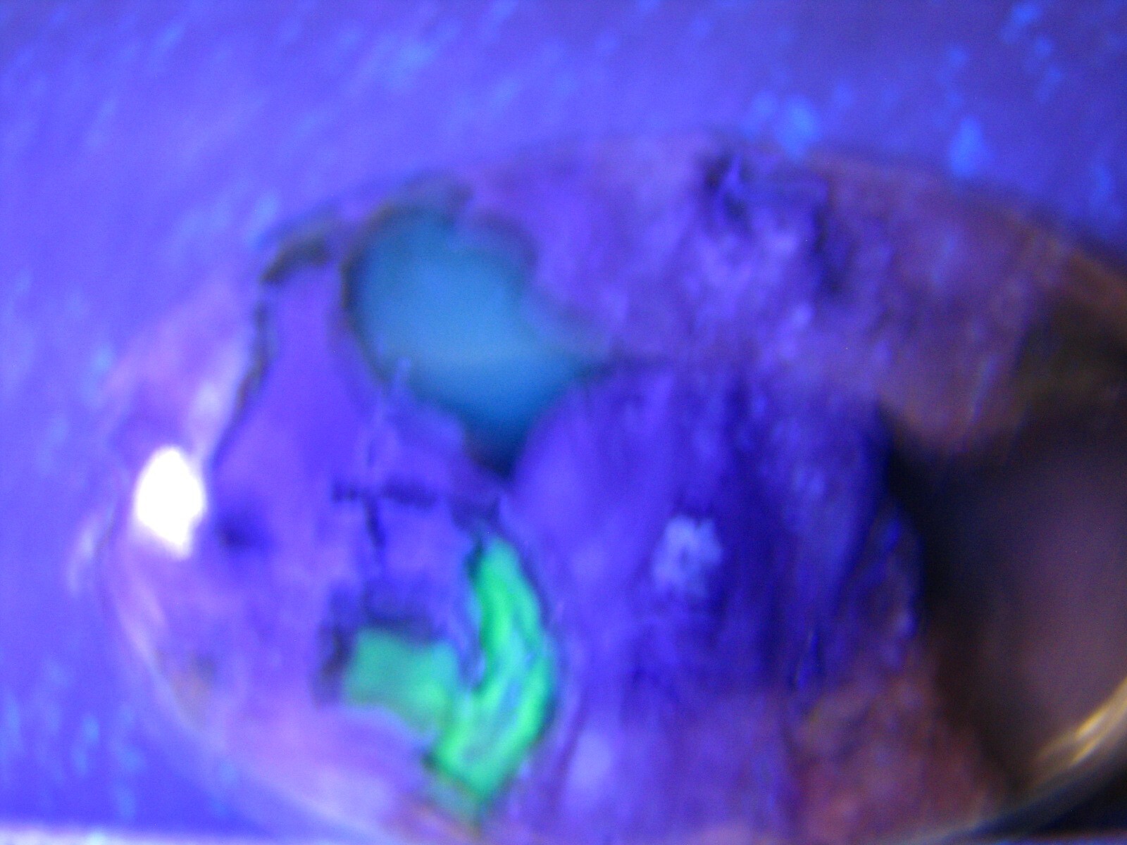2in x 1.25in 33g VESUVIANITE AGATE POLISHED PALMSTONE FLUORESCENT CHINA #439