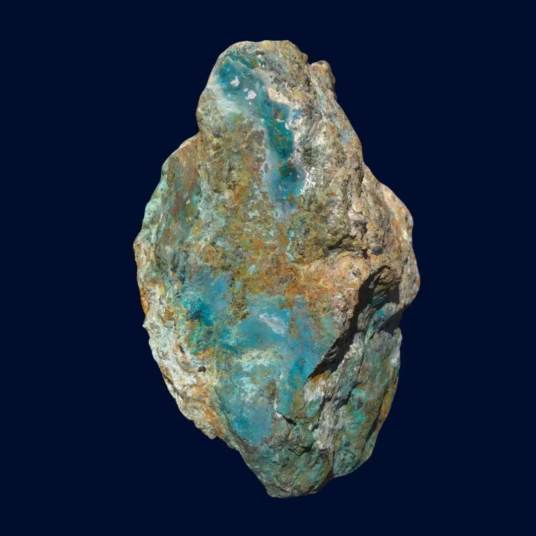 Blue Basin Mine Copper Ore 652g Chrysocolla Quartz Nevada Display Specimen