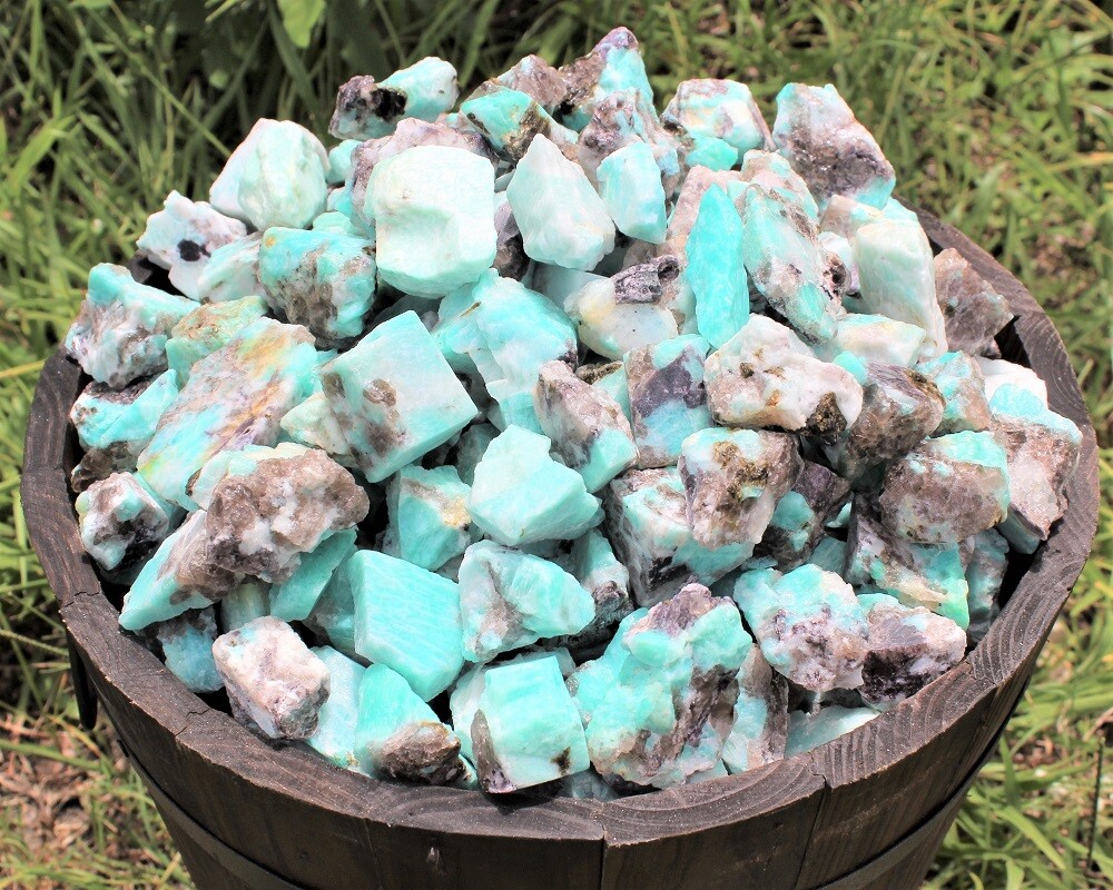 Raw Natural Amazonite Crystals: Choose How Many Pieces (Rough Amazonite Crystal)