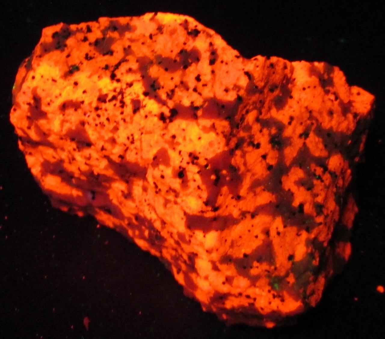 Crazy Calcite Fluorescent Mineral Sterling Hill NJ