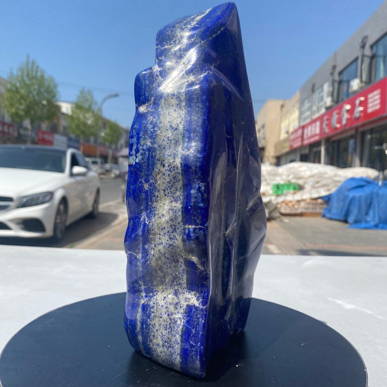 8.2LB Natural Stone Lapis Lazuli Freeform Polished Crystal Mineral Specimen