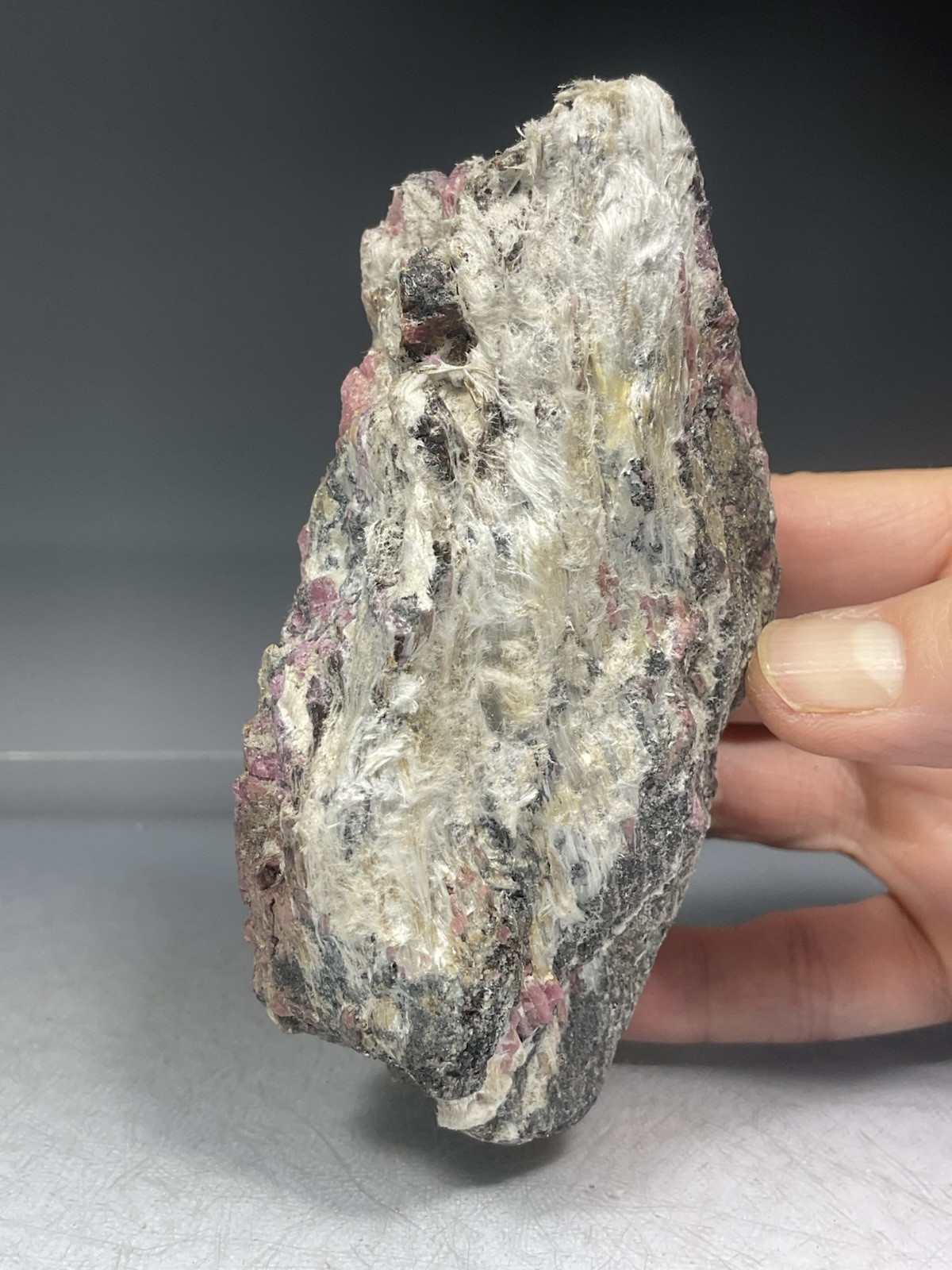 SS Rocks – Cummingtonite with Rhodonite (Minas Gerais, Brazil) 1.00lbs