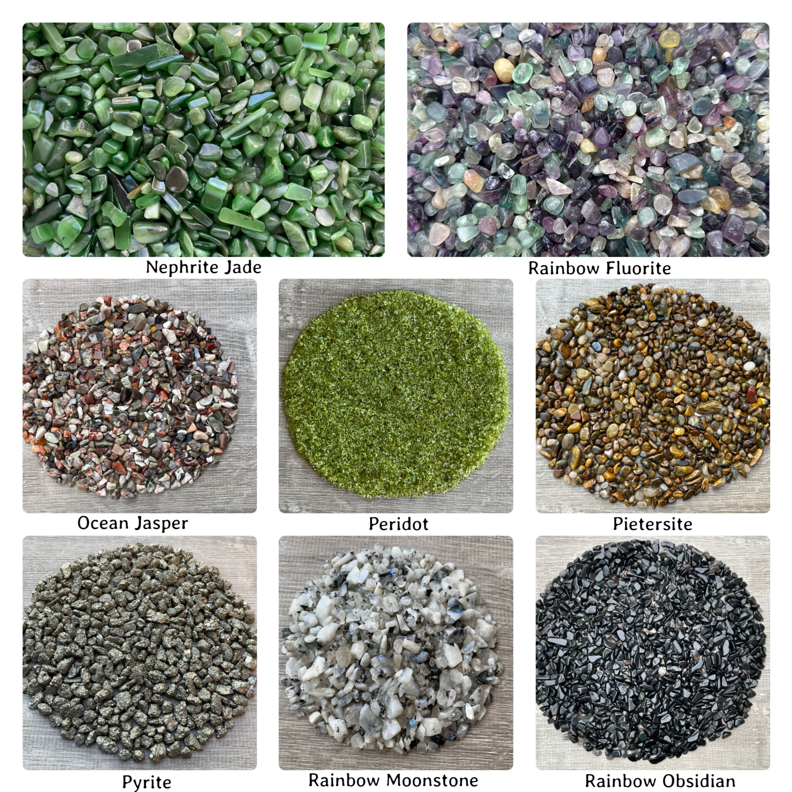 WHOLESALE 5 lbs Genuine Crystal Chips, Choose 90+ Types Natural Gemstone Chips