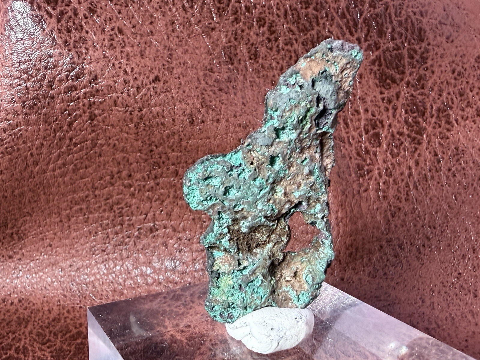 Natural Oxidized Green Glacial Float Copper with Buffed Finish, Michigan 30 g
