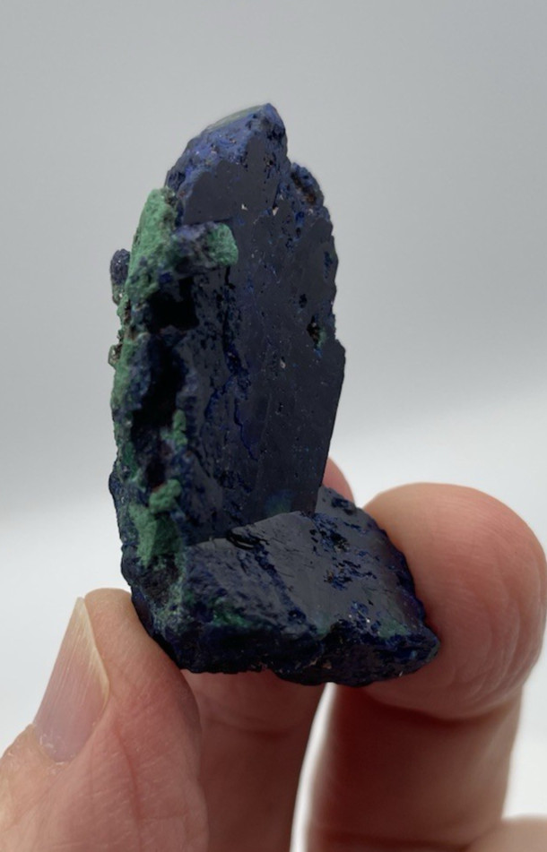 ~ 1 5/8” high x 1 1/4” x 3/4” depth, AZURITE, Milpillas Mine, Mexico