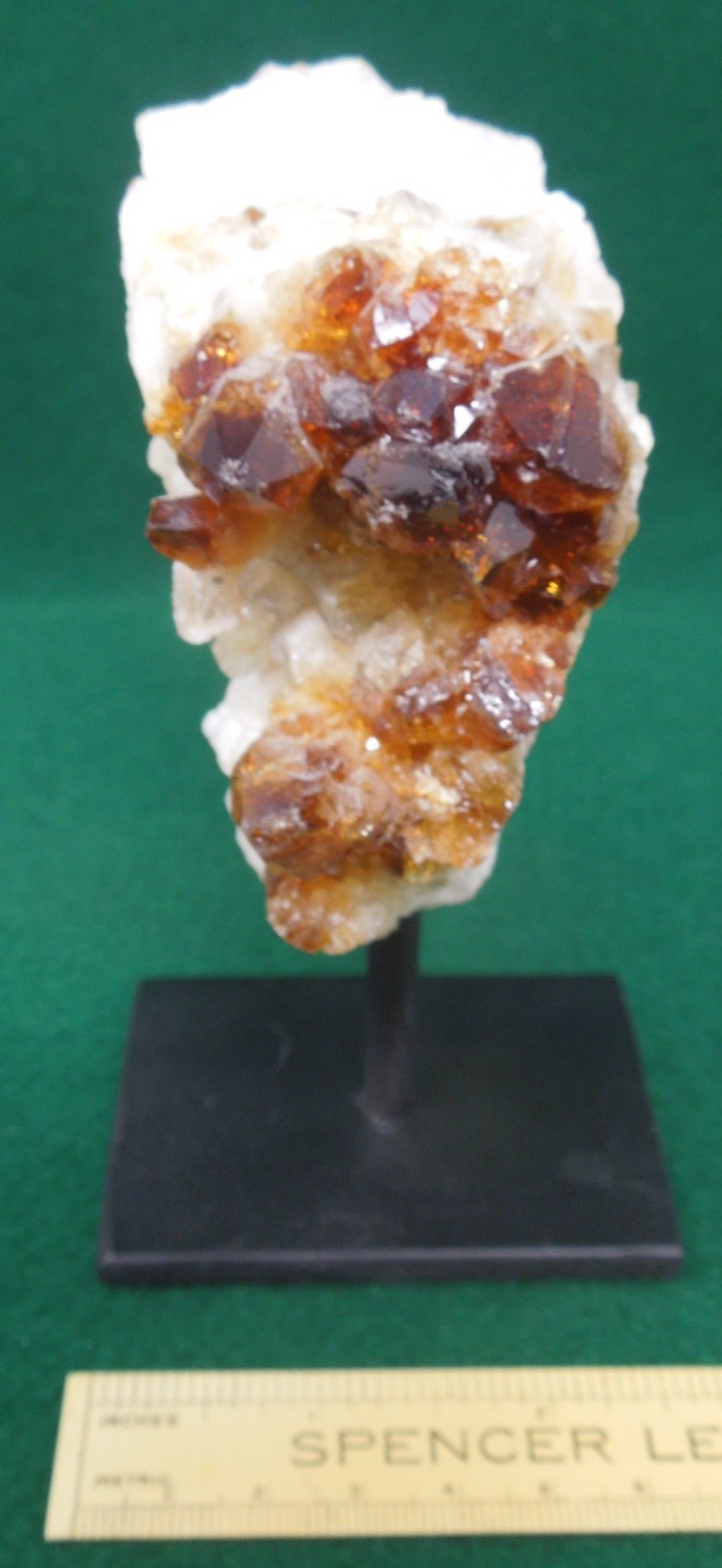Citrine Quartz Crystal Cluster , Mounted Display Specimen, 4-3/4″ x 2-1/2″