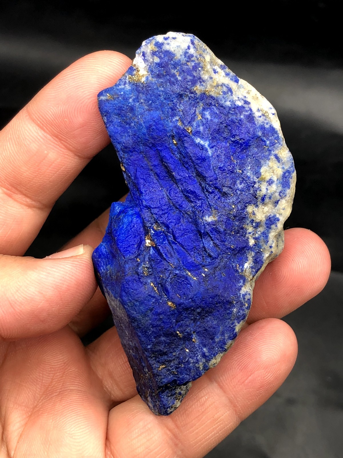 Premium Lapis Lazuli Rough Bulk Stone – Large Blue Calcite & Pyrite J43..3