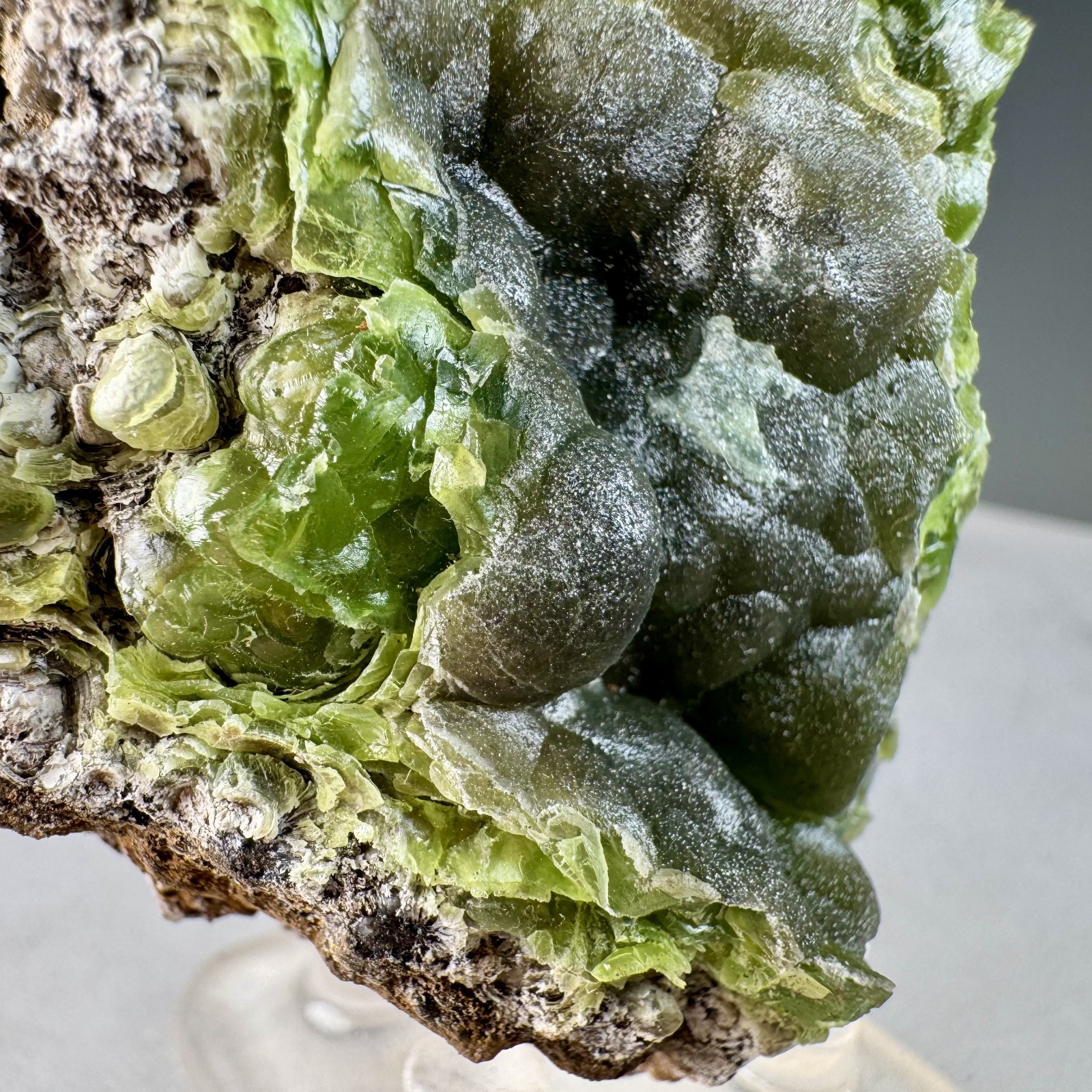 Fine Green Cuprian Smithsonite: 79 Mine, Chilito, Hayden area, Arizona- Classic!
